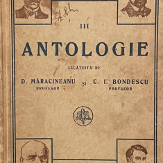 LITERATURA ROMANA , ANTOLOGIE de D. MARACINEANU ED. INTERBELICA