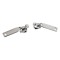 Set 2 cursoare metalice fermoar spiralat pentru genti 7 mm, Argintiu