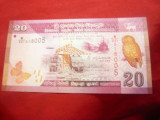 Bancnota 20 rupii 2015 Sri Lanka ,cal.NC