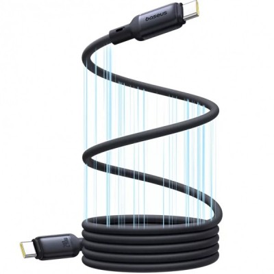 Cablu Date si Incarcare USB-C - USB-C Baseus PicoGo, 240W, 1m, Negru P10376800121-00 foto