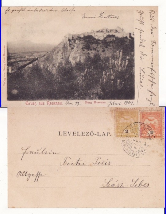 Rasnov , Rosenau - Brasov- rara, clasica