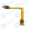 Samsung Galaxy Note 2 N7100 Conector buton lateral cablu flexibil, piesa de schimb neagra DS.HF.R.R0.5 C37