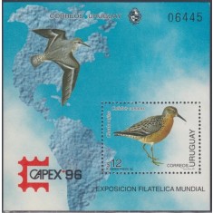 Uruguay 1996 - Păsări, colita neuzata