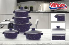 SET GATIT 10 PIESE EMAILAT, ZORA, VANORA HOME foto