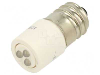 Lampă de control LED E14 albă 24V foto