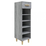 Cumpara ieftin Pantofar, gri sonoma, 30x35x105 cm, lemn compozit