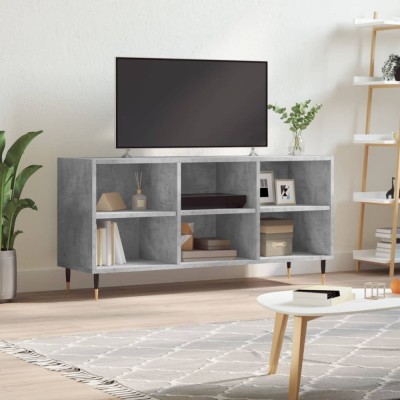 vidaXL Comodă TV, gri beton, 103,5x30x50 cm, lemn compozit foto