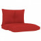 Perne de canapea din paleți, 2 buc. roșu, material textil