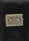 Rar! Lituania ocupatie Germania 1 rubla rubel 1916 Posen uzata