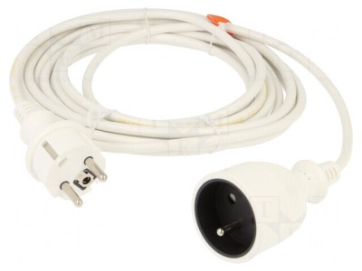 Prelungitor PVC Alb 5m 10A foto