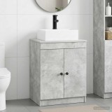 Cumpara ieftin Dulap pentru Chiuveta de Baie Gri Beton 54 x 41 x 99,5 cm
