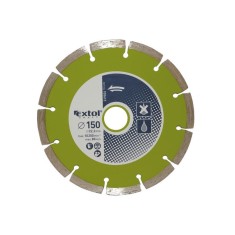 EXTOL CRAFT disc diamantat segmentat; 150?22,2mm, max.10.200 rot/min foto