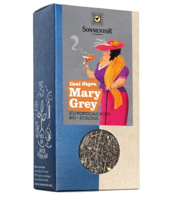 Ceai Negru Mary Grey cu Portocale Rosii Bio 90 grame Sonnentor foto