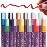 Set 12 markere acrilice decorative Maaleo pentru hobby si DIY