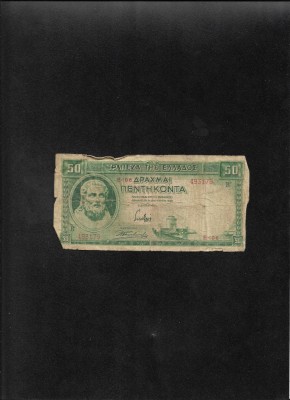 Grecia 50 drahme drachmai 1939 seria493179 foto