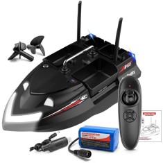 Barca Plantat, Nadit si Momit iUni V802, 12000mAh, 4 cuve, 3kg, 500m, 15km/h, Negru