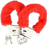 Catuse cu blanita - Loving Joy Catuse cu Blanita Rosii Distractive in Cuplu Complet Ajustabile pe Incheietura