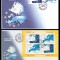 2008 Romania, 2 FDC EUROPA - Scrisoarea bloc si serie LP 1802 &amp; 1802 a, prima zi