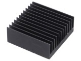 Radiator extrudat cu aripioare BGA negru 37.5mm