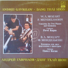 W. A. Mozart. F. Mendelssohn - Consertos for two pianos and orchestra (Vinil) foto