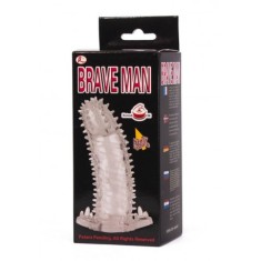 Manson Pentru Penis Brave Man, Transparent, 14 cm