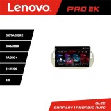 Navigatie Android Fiat 500 2007-2015 QLED 2K 8GB+256GB GPS 360 Lenovo