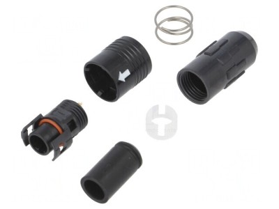 Conector Circular HR30 Push-Pull Mufă 2A Aurit 12 PIN foto