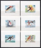 Liberia 1980 - Jocurile Olimpice de iarnă - Lake Placid, 6 Colite DE LUX NDT, MNH