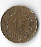 Moneda 1 franc 1965 - Burundi