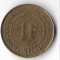 Moneda 1 franc 1965 - Burundi