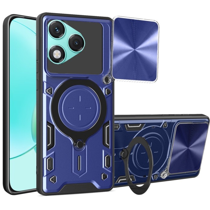 Husa Honor 400 Lite Techsuit CamGuard Pro, albastru