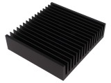 Radiator extrudat cu aripioare negru 150x160x40mm