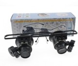 Cumpara ieftin Ochelari lupa si magnificare 20X cu Leduri model 9892A-II, Oem