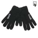 Manusi Tricotate Negre pentru Ecrane Tactile &ndash; Accesoriu de Iarnă, CMCLASS