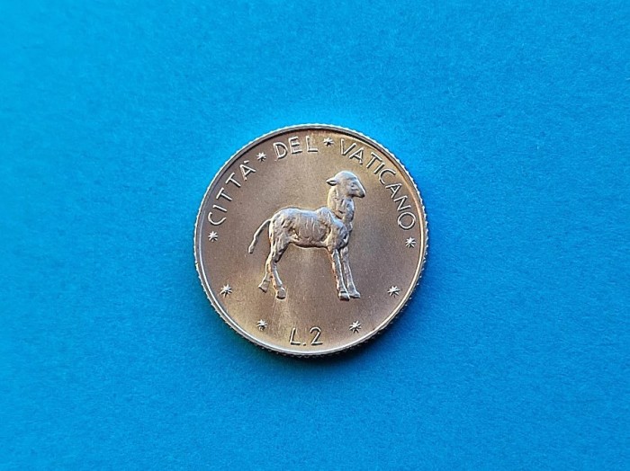 2 Lire 1970 Vatican-UNC-RAR