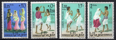 Somalia 1967 - Dansuri populare, serie neuzata foto