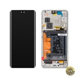 Display cu Touchscreen Honor 200 Pro cu Rama Argintiu (Moonlight White) Service Pack 0235ALRF