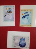 AJMAN, APOLLO 11 - SERIE COMPLETĂ MNH IMPERF., Nestampilat