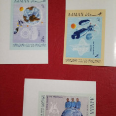 AJMAN, APOLLO 11 - SERIE COMPLETĂ MNH IMPERF.