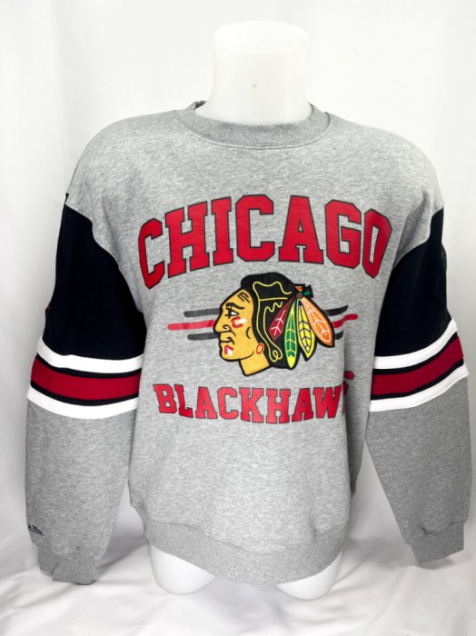Chicago Blackhawks hanorac de bărbați cu glugă All Over Crew 4.0 Current Logo - M