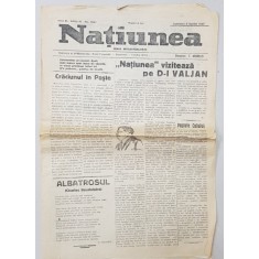 NATIUNEA - FOAIA INTELECTUALITATII , ANUL XI , NO. 2669 , DUMINICA 8 APRILIE 1923