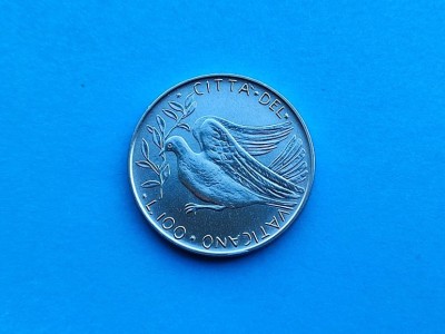 100 Lire 1971 Vatican-AUNC foto