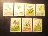 Serie Ungaria 1967 - Flori , 7 valori