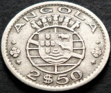 Cumpara ieftin Moneda exotica 2.5 ESCUDOS - ANGOLA, anul 1956 * cod 120, Africa