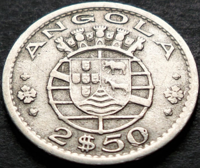 Moneda exotica 2.5 ESCUDOS - ANGOLA, anul 1956 * cod 120 foto