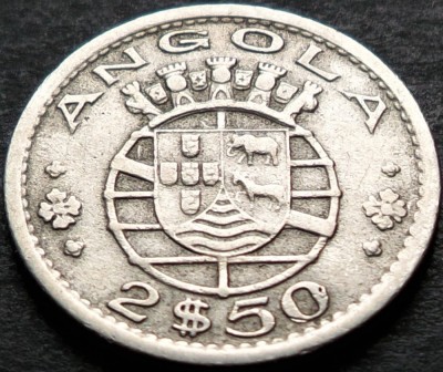 Moneda exotica 2.5 ESCUDOS - ANGOLA, anul 1956 * cod 120 foto