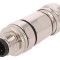Conector mufă M12 4 pini tată 250V 4A IP67 lipire pe cablu BULGIN