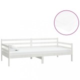 Cumpara ieftin Pat de zi cu saltea, 90x200 cm, lemn masiv de pin