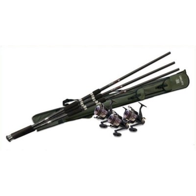 COMBO LINEAEFFE LANSETE 3 BUCATI TOP CARP 3.60M MULINETE 3 BUCATI S 60 foto