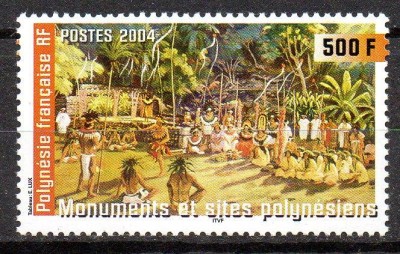 POLINEZIA FRANCEZA 2004, Turism, Dansuri, serie neuzata, MNH foto